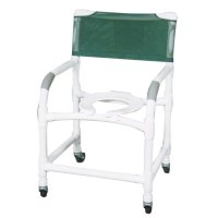 Show product details for PVC Shower Chair 22", 5"x1-1/4" Heavy Duty Casters