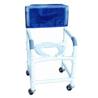 18" PVC Shower/Commode Chair - Knock Down
