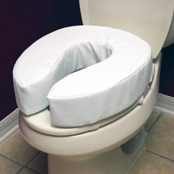 elongated padded toilet seat cushion