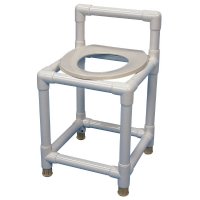 Show product details for PVC Shower Stool with Toilet Seat