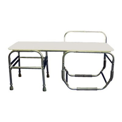 Heavy-Duty 15 1/4" Seat Depth Bathtub Transfer Bench - Seat on Left without Commode Opening