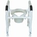 Show product details for Toilet Safety Frame, (Adj. Height) w/Deluxe Elongated Open Front Commode Seat