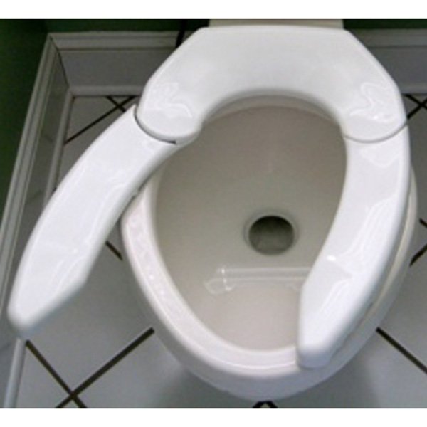 Adjustable Polypropylene Toilet Seat White Ocelco