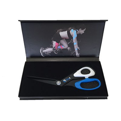 Gripit Scissors with case, Black/Blue Handle