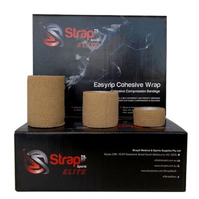 Strapit Professional Cohesive Bandage LF, 1in x 11 yds, Box of 24