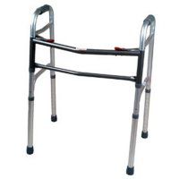 Show product details for Oversized Aluminum Folding Walker, Adult