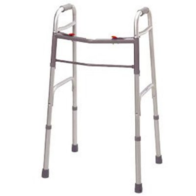 Deluxe Folding Walker, Two Button Release, Adult