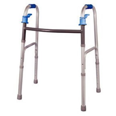 Deluxe, Dual Palm Release Folding Walker, Adult