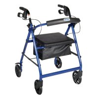 Show product details for Drive Aluminum Rollator w/Padded Seat, 8" Wheels, Loop Locks