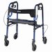 Show product details for Drive Clever Lite Walker with 8" Wheels, Blue