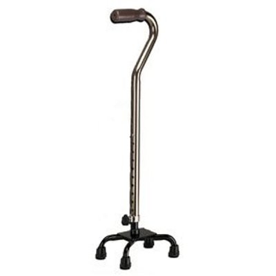 Quad Cane Large Base, Adjustable, Chrome