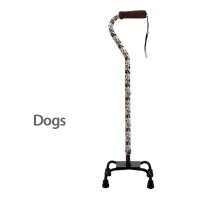 Show product details for Medbasix Small Base Quad Cane