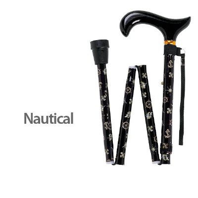 Medbasix Mens Exclusive Height Adjustable Folding Fashion Cane