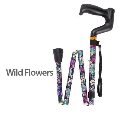 Medbasix Pillow Grip Folding Fashion Cane