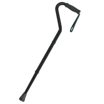 Drive Heavy Duty Offset Handle Adjustable Aluminum Cane, Adj. 27 3/4" to 36 3/4", 500lbs Cap.