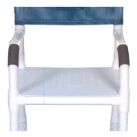 Show product details for MJM Flat Stock Seat Upgrade for 18" PVC Shower/Commode Chair (must order with chair)