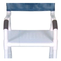 Show product details for MJM Flat Stock Seat Upgrade for 18" PVC Shower/Commode Chair (must order with chair)