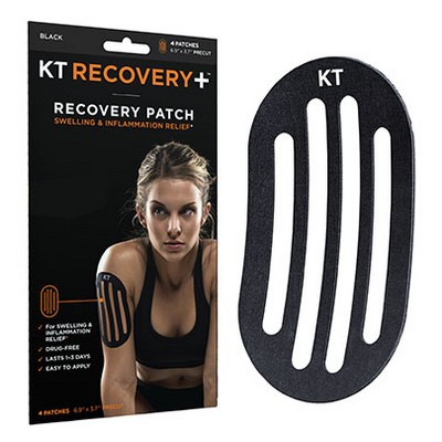KT TAPE, Recovery Patch (4 each), Black