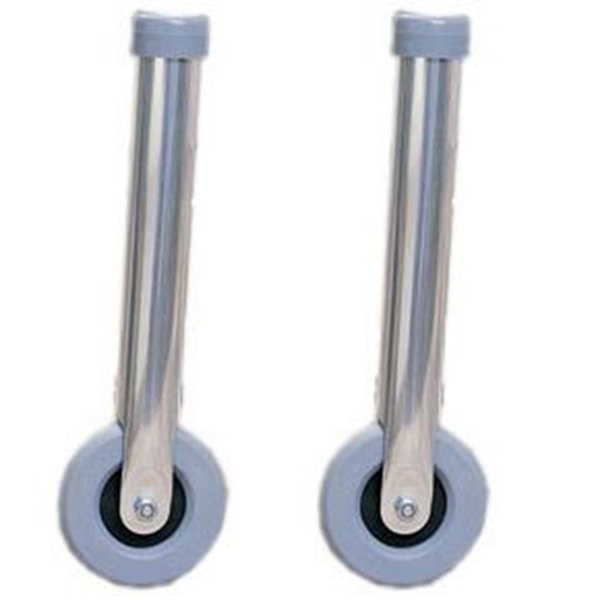 Walker Extension with 3 Gray Rubber Wheel