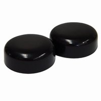 Glide Caps for Walker Legs, Black (Fit Lumex Tips 1-9/16" OD)