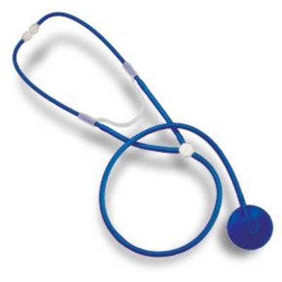 Disposable Single Head Nurse Stethoscope - 30" Blue - Latex Free