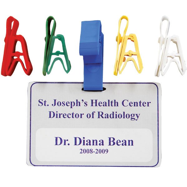 MRI Plastic Name Badge Clip