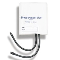 Show product details for Disposable Single-Patient Use Blood Pressure Cuff, Two-Tube, Adult, 5 per Box