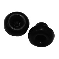 Show product details for 3/8" Soft Black Rubber Mushroom Eartips