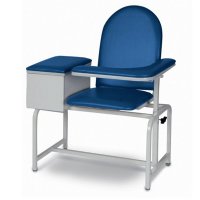 Show product details for Winco Padded Blood Drawing Chair with Drawer
