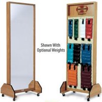 Show product details for Portable Mirror with Weight Rack (weights not included)