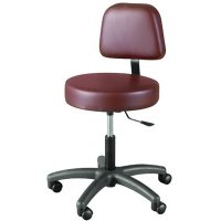 Show product details for Winco Gas Lift Stool with Back