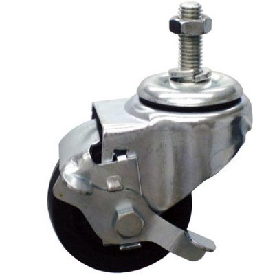 Innovative Products Relacement 4"x1-1/4" Heavy Duty Threaded casters, set 2-lock / 2-nonlock