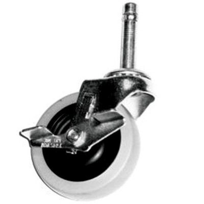 4" Faultless Bed & Crib Swivel w/Brake Caster, 7/16" Stem Diameter, 1 29/32" Stem Length