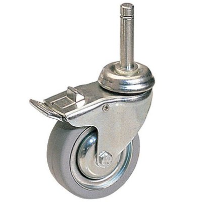 3" Tente Bed & Crib Total Lock Caster, 7/16" Stem Dia,           1 29/32" Stem Length.