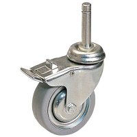 Show product details for 3" Tente Bed & Crib Total Lock Caster, 7/16" Stem Dia,           1 29/32" Stem Length.