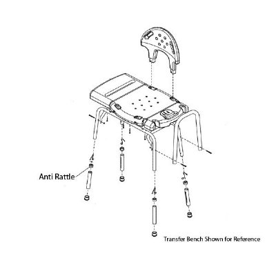 Invacare Anti-Rattle, 1 1/8"