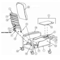 Show product details for Winco Seat Frame for Model 653/655
