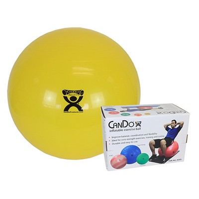 CanDo Inflatable Exercise Ball -  Retail Box, Choose Size