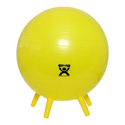 CanDo Inflatable Exercise Ball - with Stability Feet - Choose Size