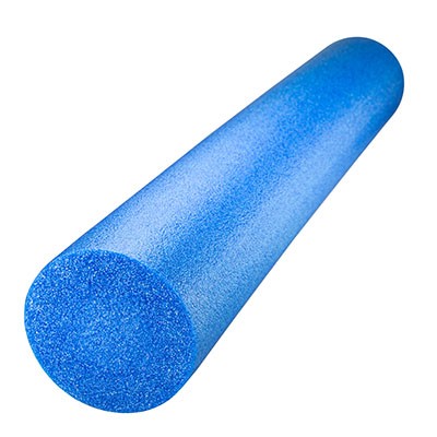 CanDo Foam Roller - Blue PE foam - Round, Choose Size