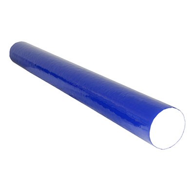 CanDo Foam Roller - PE foam, Blue TufCoat Finish - Round, Choose Size