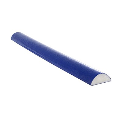 CanDo Foam Roller - PE foam, Blue TufCoat Finish - Half-Round, Choose Size