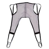 4-Point Hoyer Bath Sling - Nylon Mesh - Medium Gray