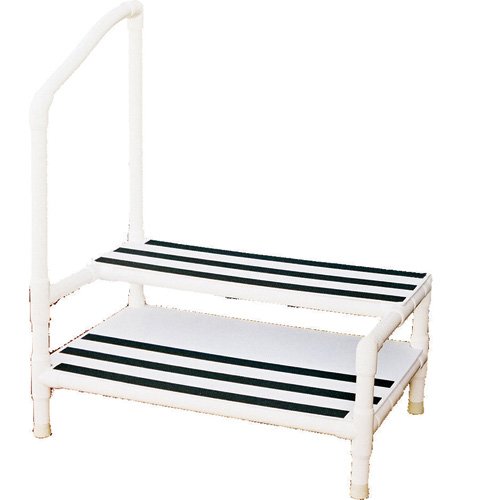 step stool with side rails