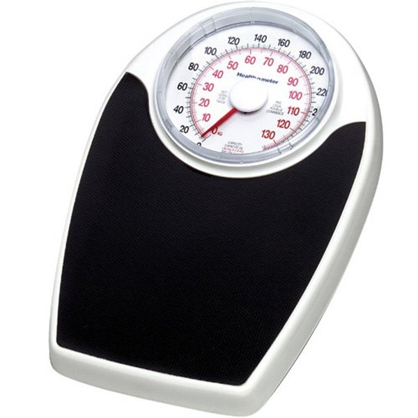 Health-O-Meter Mechanical Floor Scale 330lb Cap, White, Durable No-Skid Platform-1 Each 142KL