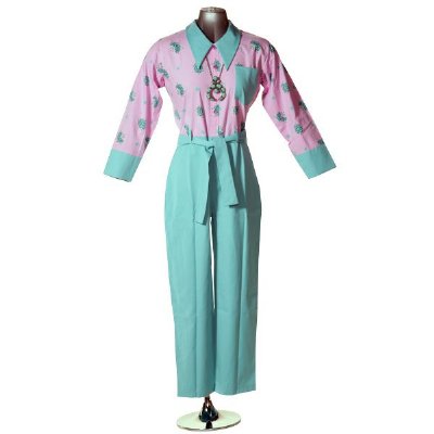 Ladies CareWear Clothing, Blue / Pink