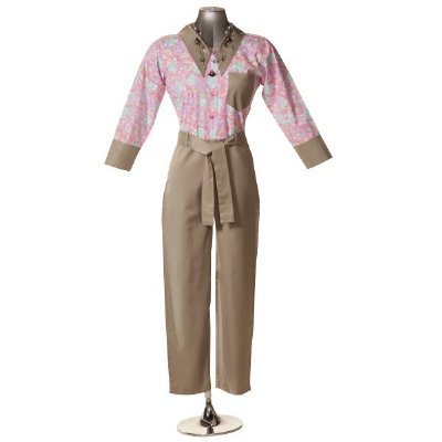 Ladies CareWear Clothing, Pink / Tan