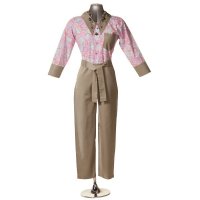 Show product details for Ladies CareWear Clothing, Pink / Tan