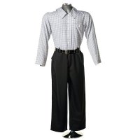 Show product details for Mens CareWear Clothing, Black / White
