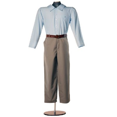 Mens CareWear Clothing, Tan / Light Blue